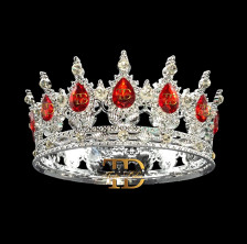 KRUNA MISS - Plastik - Srebro Crvena